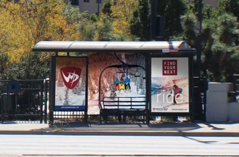 Street furniture advertising