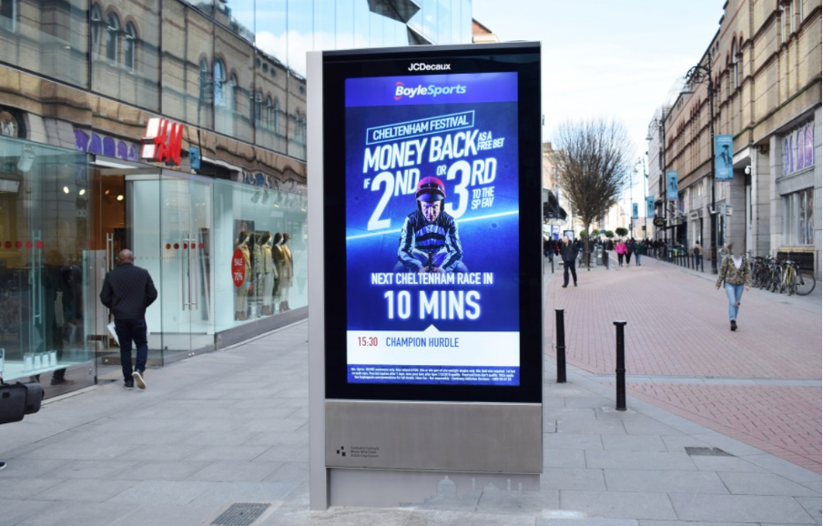 BoyleSports QSR display advertisement