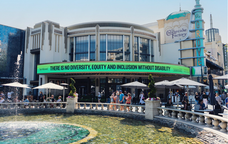 Disability Is Diversity non-profit billboards colors
