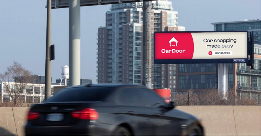Example 1 of brand positioning using digital out of home advertising
