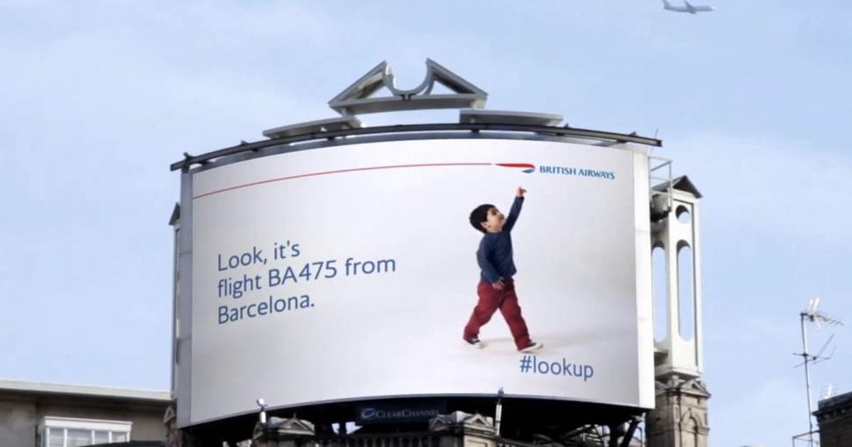 British Airways location-based advertising example