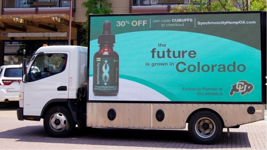 Synchronicity mobile billboard truck advertising