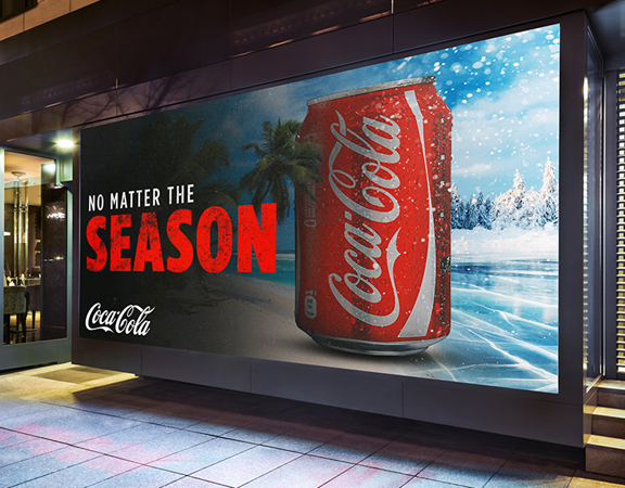 coke dooh ad example