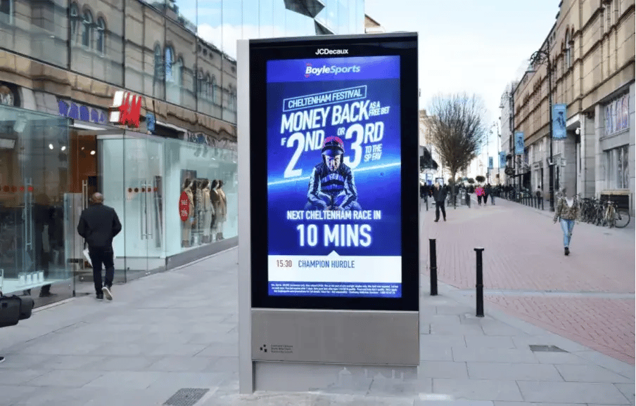 BoyleSports QSR display advertisement