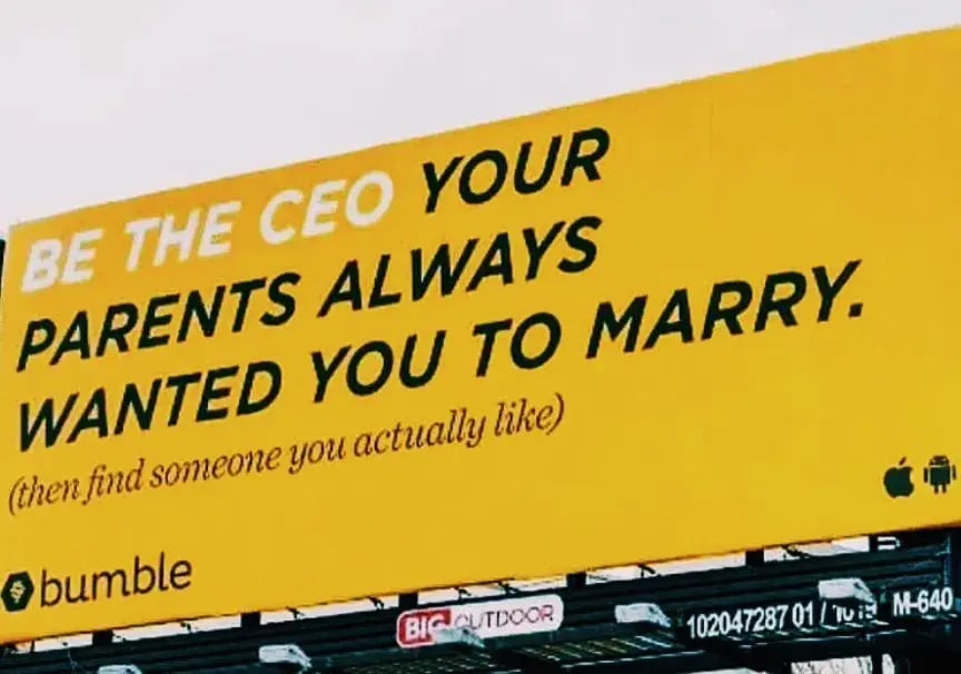 Example 3 of brand positioning using digital out of home advertising
